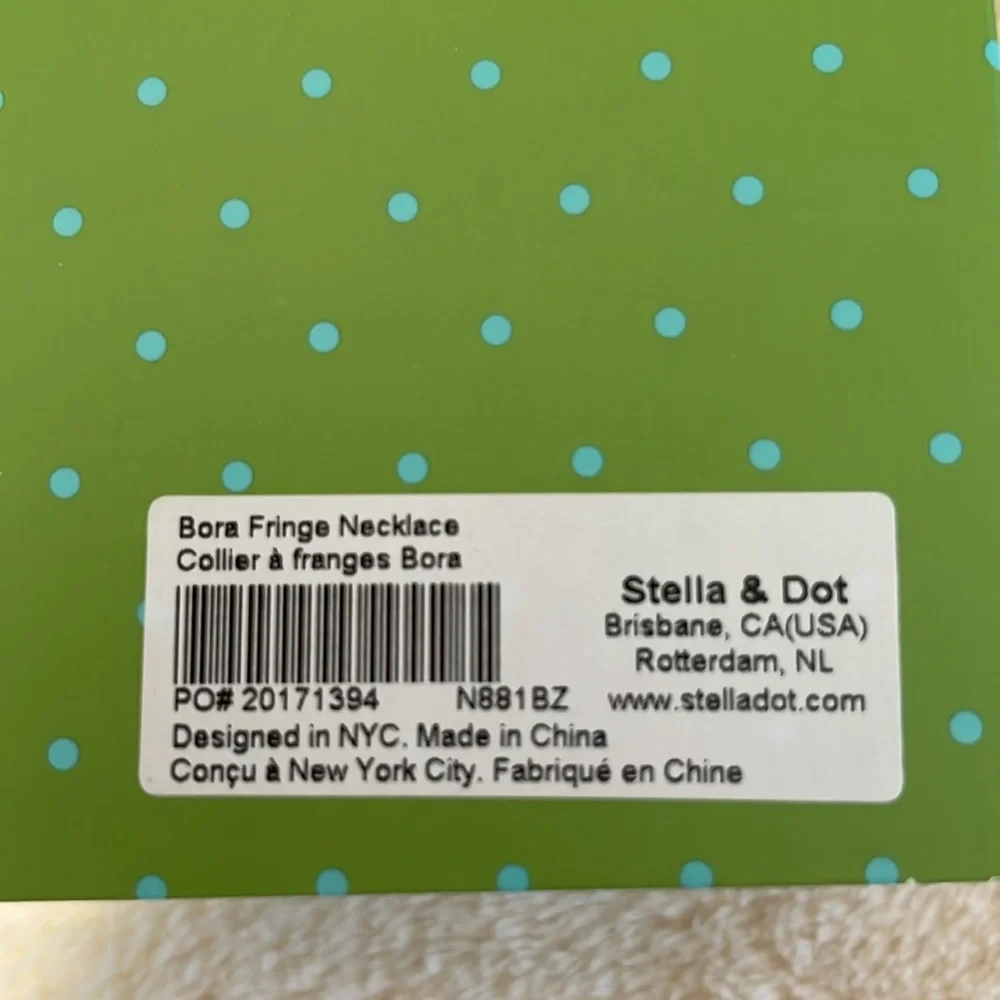 Stella & Dot Bronze/Rose Gold Bora Fringe Hand Braided Statement Necklace 17”+ - Picture 8 of 8